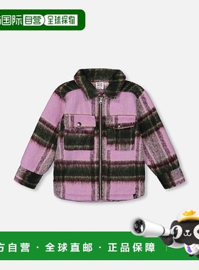 自营deux par deuxZipped Plaid Overshirt Mauve and Green - ma