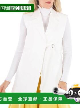 自营 Jil Sander Notch Napel双口袋棉背心-白色 美国奥莱直发