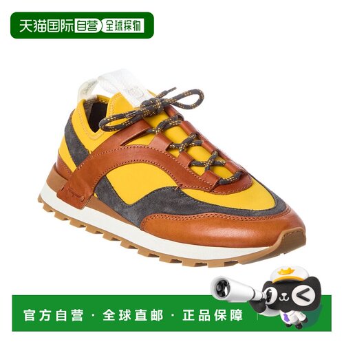 自营salvatore ferragamoFerragamo Indy Leather & Suede-Trim S