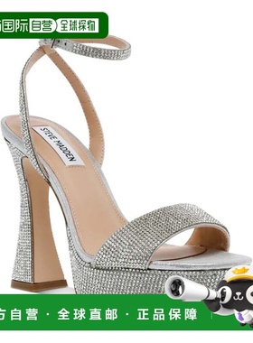 自营Women's Steve Madden Lashed Dress Sandals Crystal Rhines