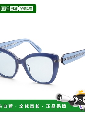 自营 swarovski施华洛世奇女式54毫米蓝色太阳镜-蓝色 美国奥莱直