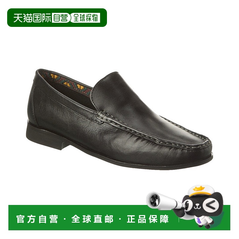 自营Donald Pliner 古董皮革乐福鞋 - 黑色 美国奥莱直发