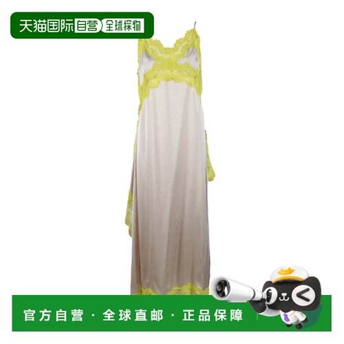 自营msgmLong Slip Dress - Beige/Yellow - brown 美国奥莱直发