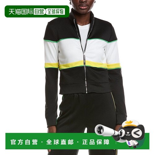 自营GANNI Sporty Jersey Tracksuit Jacket - black 美国奥莱直