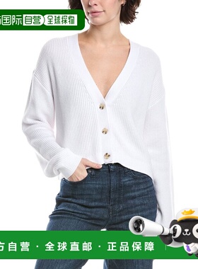 自营525 America Solid Cropped Cardigan - white 美国奥莱直发