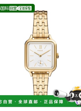 自营Fossil Outlet Women's Colleen Three-Hand Gold-Tone Stain