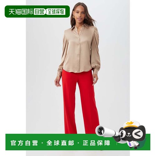 自营trina turkBashira Top-金色 美国奥莱直发泡泡袖上衣
