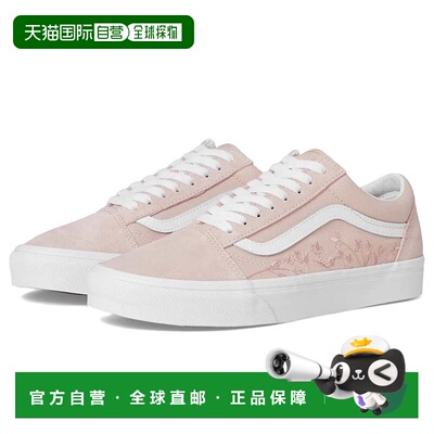自营Men's Vans Old Skool Sneakers Sepia Rose Embroidered Lif