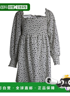 自营 Rixo Bethany白色棉质泡泡袖迷你连衣裙 美国奥莱直发