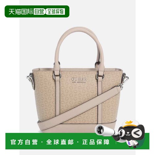 自营guessQuinley Logo Mini Tote - taupe 美国奥莱直发托特包