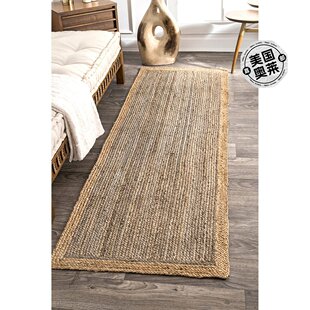nuLOOM Hand Woven Eleonora Area Rug - gray 【美国奥莱】直发