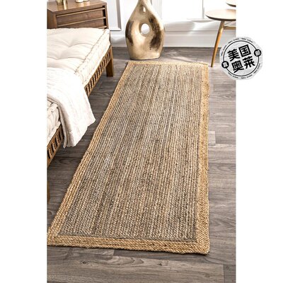 nuLOOM Hand Woven Eleonora Area Rug - gray 【美国奥莱】直发