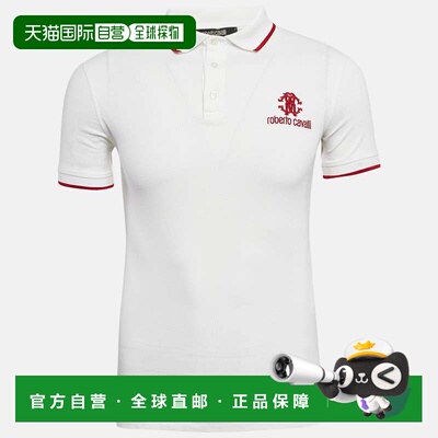自营Roberto Cavalli White Cotton Pique Polo T-Shirt - white