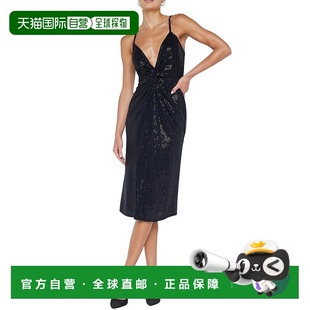 黑色 agenceChatou Midi连衣裙 美国奥莱直发 Twist 自营