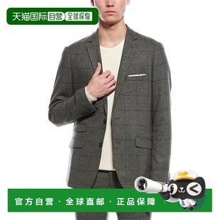 Dover Wool Blend 自营Paisley green Gray Jacket 美国奥莱