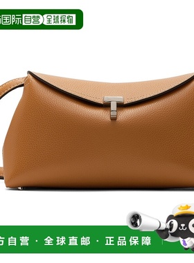 1h可退 香港直邮潮奢 TOTÊME 女士 黄褐色 T-Lock Grained-Leathe