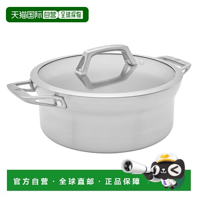 自营ZWILLING Motion不锈钢5-qt带盖荷兰烤箱-银色 美国奥莱直发