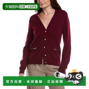 Cashmere Cardigan Magli red Neck Wool 自营Bruno Blend