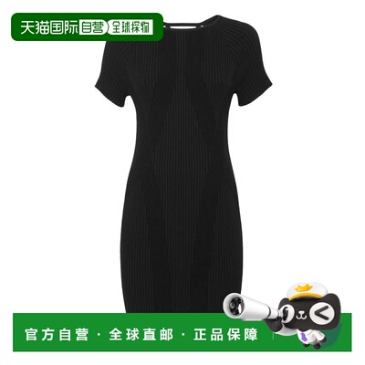 自营 philipp pleinT 恤连衣裙 - 黑色 美国奥莱直发包臀裙