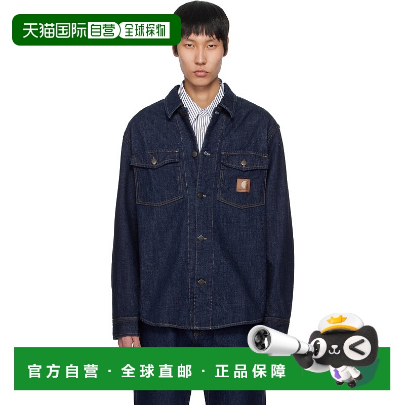 1h可退 香港直邮潮奢 CARHARTT WIP 男士 蓝色 Lincoln 牛仔夹克