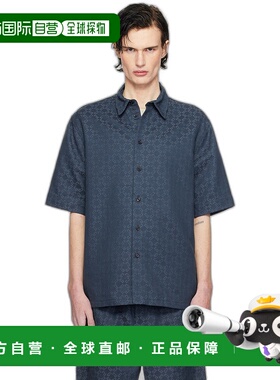 1h可退 香港直邮潮奢 Givenchy 纪梵希 男士 海军蓝 Shiny Monogr