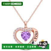 Max 自营 TGW 克拉 Mimi 紫水晶和白色托帕石心形 我爱