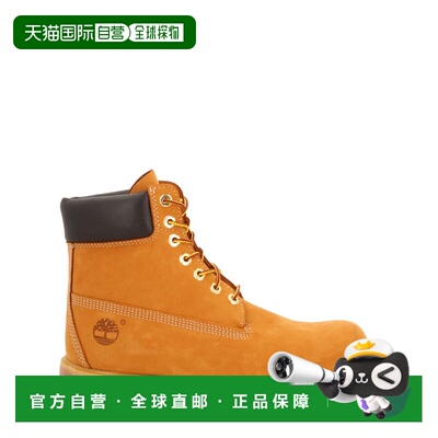 自营timberlandOrange Padded Collar Metal Eyelets Boots - ora