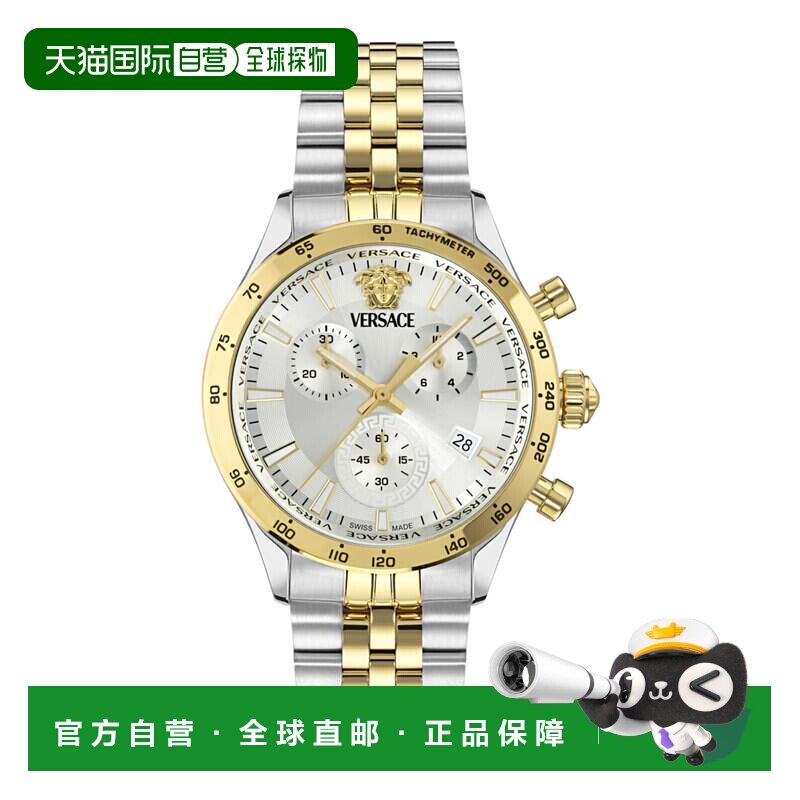 自营versaceHellenyium Chrono Petite手镯手表-双色/双色/银色