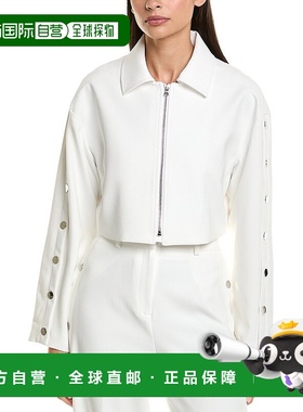 自营 Kenneth Cole拉链夹克-白色 美国奥莱直发