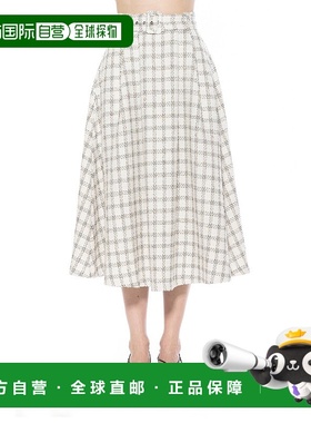 alexia admorEline Tweed Skirt - ivory plaid 【美国奥莱】直发