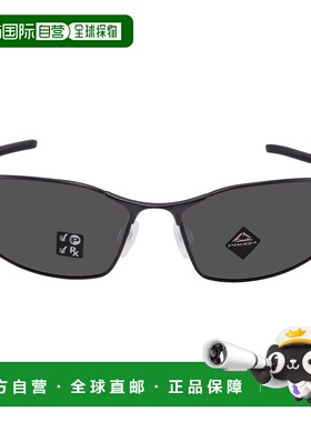 自营Oakley Whisker偏光Prizm黑色矩形男士太阳镜OO4141 414103 6