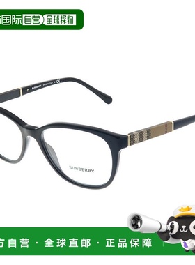 自营Burberry BE 2172 3001 52mm 中性圆形眼镜 52mm - 黑色 美国