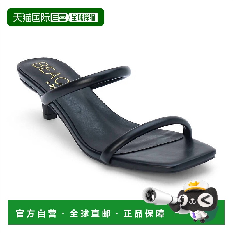 自营matisse女式Jeanne高跟凉鞋,黑色 美国奥莱直发