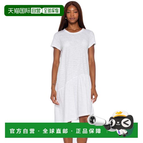 自营wiltDrop Torso Slant Hem Dress - white 美国奥莱直发