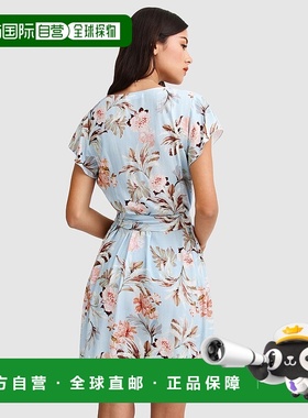 自营 belle & bloom我是明星裹身裙-浅蓝色 美国奥莱直发连衣裙