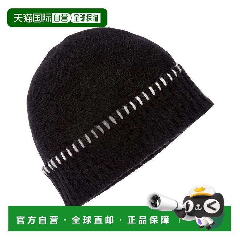 自营布鲁诺 马格利（Bruno Magli）黑色带袖羊绒帽 美国奥莱直发