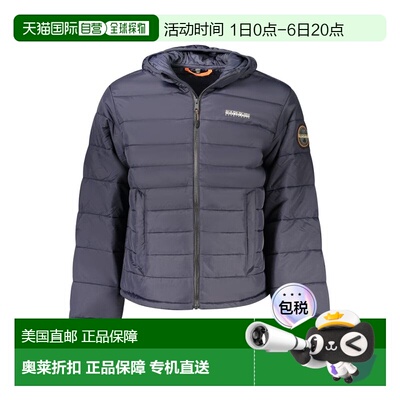 自营Napapijri Polyamide Men's Men's Jacket - blue 美国奥莱直