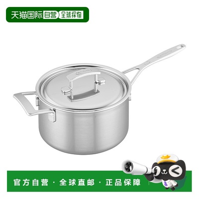 自营 Demeyere Industry 5 层 4 夸脱不锈钢平底锅，带手柄 美国