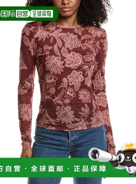 自营Avec Les Filles Printed Blouse - red 美国奥莱直发上衣