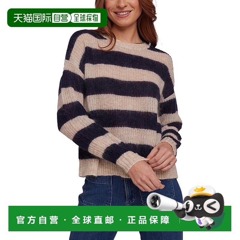 自营Bella Dahl马海毛和羊毛混纺宽松毛衣-蓝色 美国奥莱直发