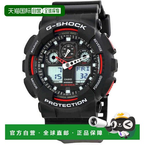 自营Casio Men's Classic Black Dial Watch - black 美国奥莱直