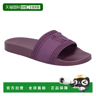 grey 自营versacePalazzo 美国 Burgundy Slide Medusa Pool
