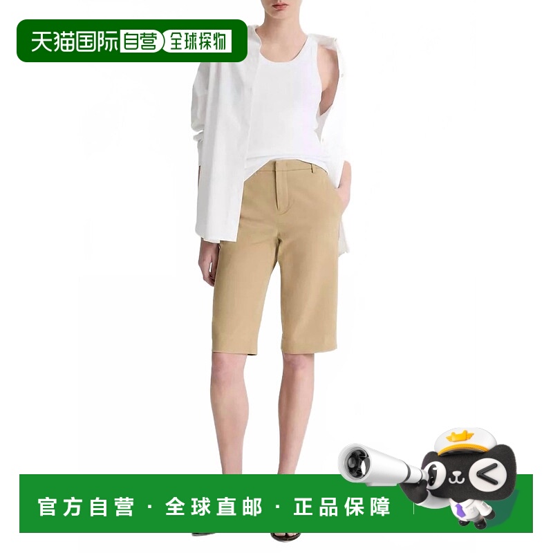 自营vince沙漠中的女式意大利弹力棉奇诺短裤 美国奥莱直发