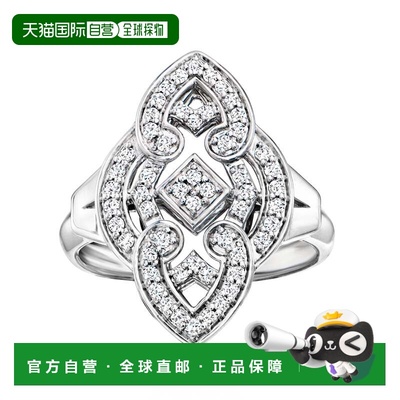 自营Ross-Simons Diamond Marquise-Shaped Ring in Sterling Sil