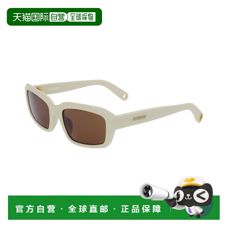 自营Jacquemus女士JAC64 54mm太阳镜-白色 配饰美国直发奥莱