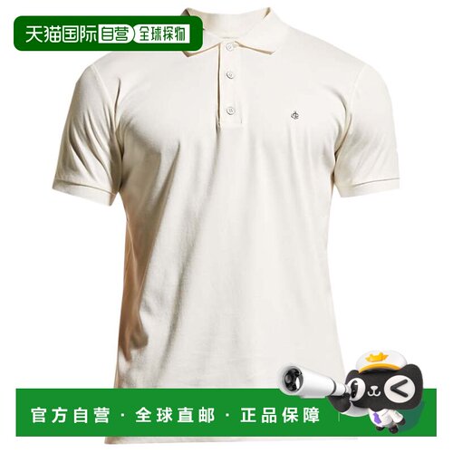 自营rag & boneRag And Bone 男式双罗纹短袖棉质针织 Polo 衫 象