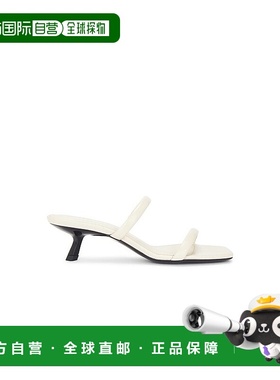 1h可退 香港直邮潮奢 ANINE BING 女士 灰白色 Hilda 凉鞋 A14111