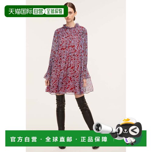 自营rebecca taylorVera Fleur Chiffon Smocked Dress - vera fl