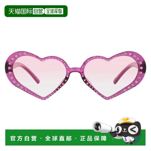 自营Betsey Johnson粉红色不规则女士太阳镜10267767。CGR PNKPNK