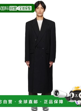 1h可退 香港直邮潮奢 Sunflower 男士 黑色 DB 大衣 4167 black黑